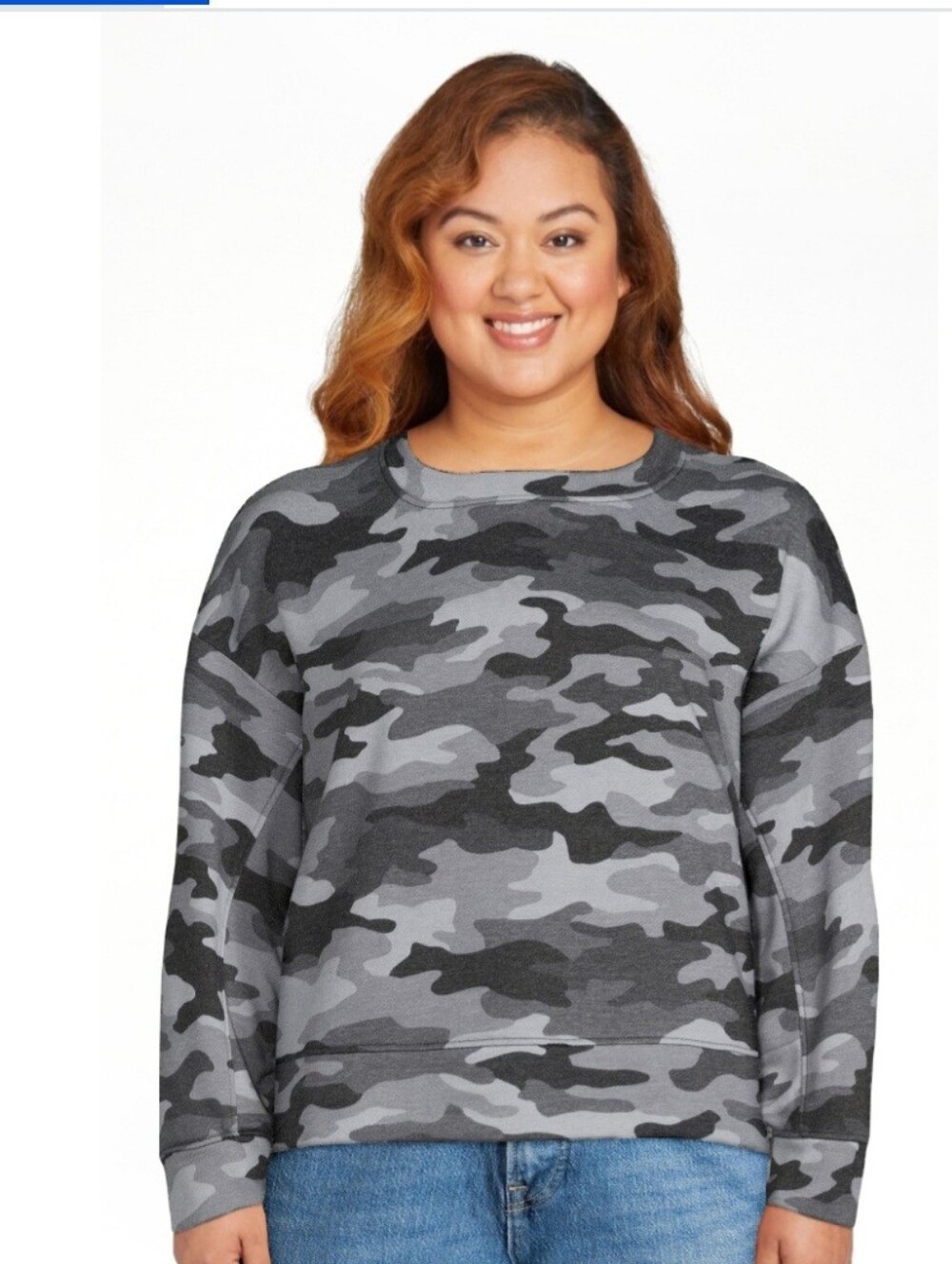 NEW Secret Treasures Grey Camo Long-Sleeve Top & Matching Pant Set XXL